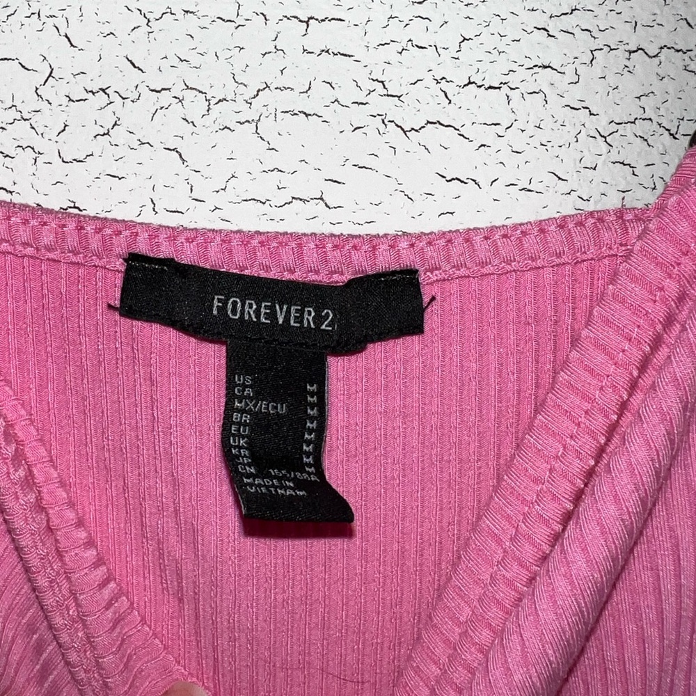 Pink Ribbed Bodysuit - Picture 3 of 5